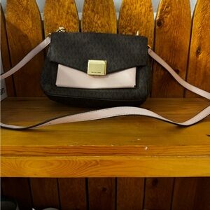 Michael Kors Black and Pink Crossbody Bag